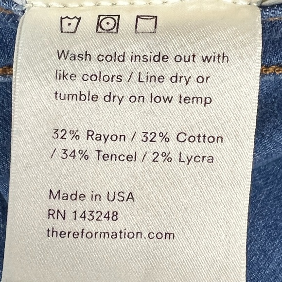 Reformation High Rise Blue Jeans - Picture 9 of 16